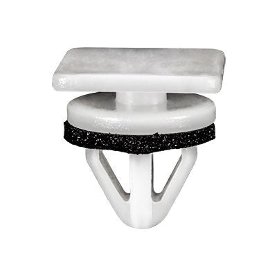 Au-ve-co® 22018 Rocker Molding Clip With Sealer, Nylon, White