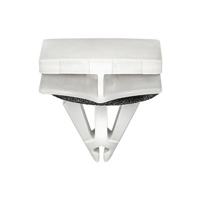 Au-ve-co® 22033 Molding Clip With Sealer, Nylon, White