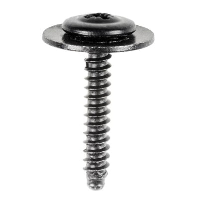 Au-ve-co® 22081 Tapping Screw, System of Measurement: Metric, M4.2x1.41 Thread, 25 mm L, Round Washer, Sems® Head, Zinc