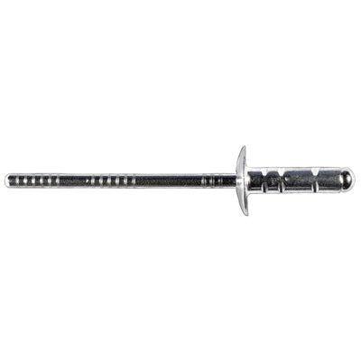 Au-ve-co® 22088 Specialty Rivet, 5/32 in Dia Rivet, 7/16 in Dia Flange, 9/64 to 3/8 in Panel Grip, Aluminum
