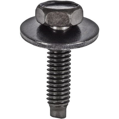 Au-ve-co® 22164 Body Bolt, System of Measurement: Metric, M4x0.7 Thread, 16 mm L, Hex, Sems® Head, 7 mm Head
