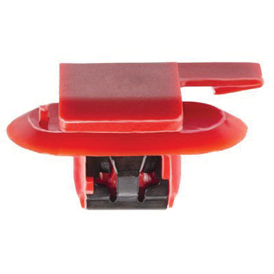 Au-ve-co® 22167 Molding Clip With Metal Reinforcement, Nylon, Red