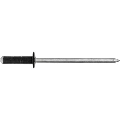 Au-ve-co® 22481 Specialty Rivet, 3.2 mm Dia Rivet, 6.3 mm Dia Flange, 4 to 7.9 mm Panel Grip, Aluminum