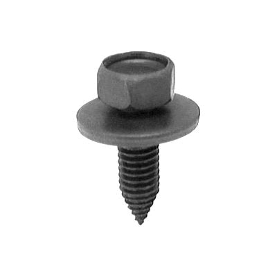 Au-ve-co® 23357 Body Bolt, System of Measurement: Metric, M6 Thread, 20 mm L, Hex, Sems® Head, 10 mm Head