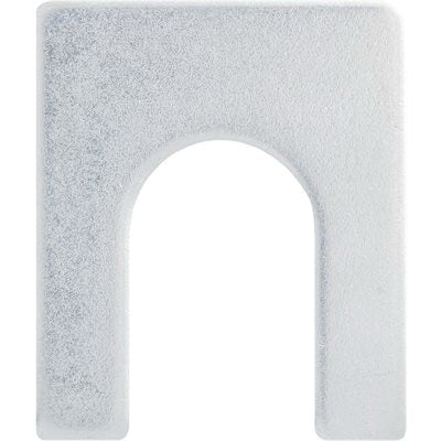 Au-ve-co® 24429 Shim, 1/16 in Thick, 1/2 in W Slot, 1-1/16 in OAL, 1-1/4 in OAW, Steel, Zinc