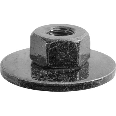 Au-ve-co® 24434 Free Spinning Washer Nut, System of Measurement: Metric, M6 Thread, 11 mm Width Across Flat, Steel