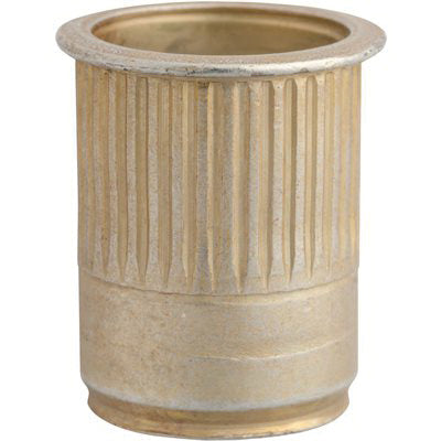 Au-ve-co® 24444 Nut Insert, 10 mm Thread, 0.7 to 3.88 mm Thick Material, Steel
