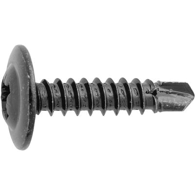 Au-ve-co® 24465 Tapping Screw, M4.2 Thread, 19 mm OAL, Flat Washer Head, Phillips Drive, Steel
