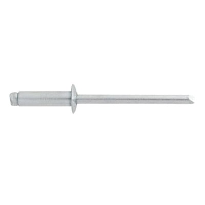 Au-ve-co® 24470 Pin Grip Blind Rivet, 5/32 in Dia Rivet, 5/16 in Dia Flange, 1/4 to 3/8 in Panel Grip, Steel