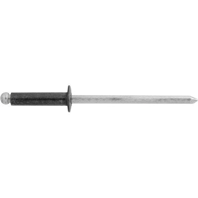 Au-ve-co® 24472 Blind Rivet, 1/8 in Dia, 5/16 to 3/8 in Grip, Aluminum, Black