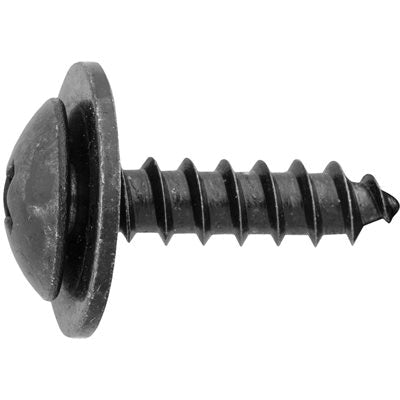 Au-ve-co® 24480 Tapping Screw With Loose Washer, M5 Thread, 20 mm OAL, Truss Head, Phillips Drive, Steel