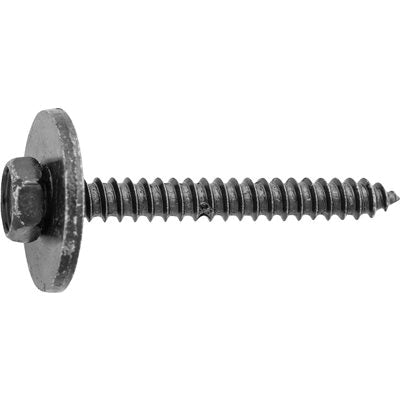 Au-ve-co® 24495 Tapping Screw, System of Measurement: Metric, M4.2x1.41 Thread, 35 mm L, Hex Head, Steel