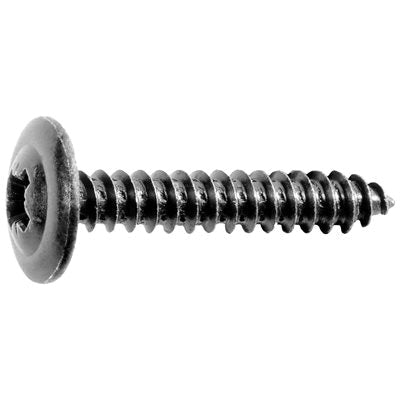 Au-ve-co® 24499 Tapping Screw, System of Measurement: Metric, M4.2x1.41 Thread, 25 mm L, Flat Washer Head, Steel
