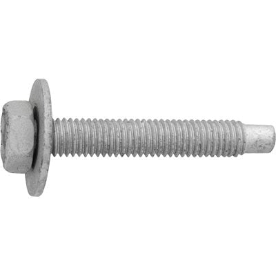 Au-ve-co® 24503 Body Bolt, System of Measurement: Metric, M8 Thread, 50 mm L, Hex, Sems® Head, 13 mm Head, Steel, Zinc