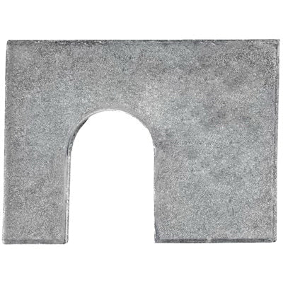 Au-ve-co® 2452 Shim, 1/16 in Thick, 1/2 in W Slot, 1-3/4 in OAL, 1-1/4 in OAW, Zinc