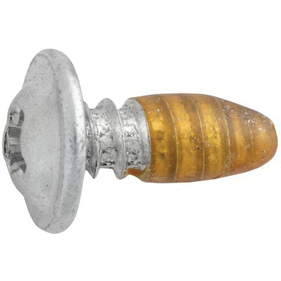 Au-ve-co® 24520 Tapping Screw, #10 Thread, 1/2 in OAL, Round Washer Head, Phillips Drive, Steel, Zinc-Plated