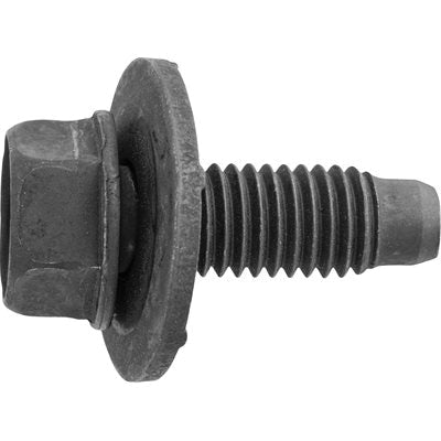 Au-ve-co® 24546 Body Bolt, System of Measurement: Metric, M10 Thread, 29 mm L, Hex, Sems® Head, 15 mm Head, Steel