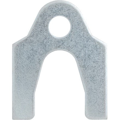 Au-ve-co® 24583 Shim, 1/16 in Thick, 5/8 in W Slot, 1-1/2 in OAL, 1-3/16 in OAW, Steel, Zinc