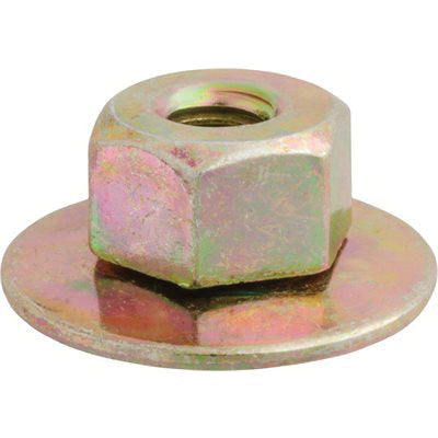 Au-ve-co® 24593 Free Spinning Washer Nut, System of Measurement: Metric, M4 Thread, 9 mm Width Across Flat, Steel, Zinc