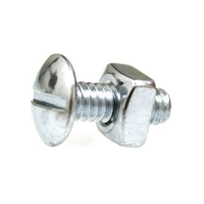 Au-ve-co® 2472 License Plate Screw, System of Measurement: Imperial, 1/4-20 Thread, 3/4 in L, Truss Head, Slotted Drive