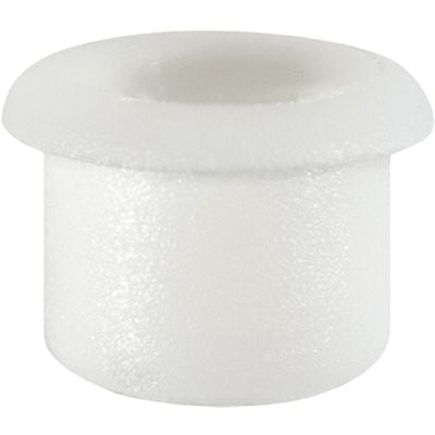 Au-ve-co® 25040 Emblem Grommet, 7 mm Dia Head, Fits Hole Size: 5 mm, Nylon, White