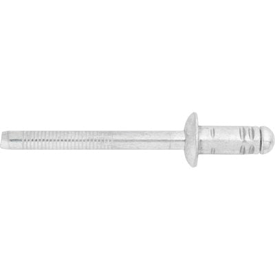 Au-ve-co® 25179 Body Panel Blind Rivet, 6.5 mm Dia Rivet, 13 mm Dia Flange, 2 to 4.5 mm Panel Grip, Steel, Zinc