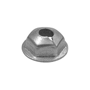 Au-ve-co® 2556 Washer Lock Nut, System of Measurement: Imperial, #10-32 Thread, 3/8 in Width Across Flat, Zinc