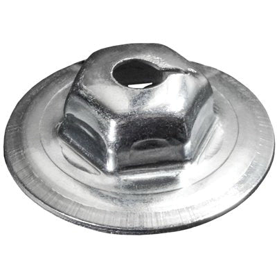 Au-ve-co® 2558 Washer Lock Nut, System of Measurement: Imperial, #10-24 Thread, 3/8 in Width Across Flat, Zinc