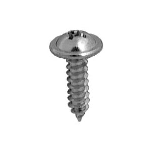 Au-ve-co® 2806 Tapping Screw, System of Measurement: Imperial, #8 Thread, 5/8 in L, Round Washer Head, Phillips® Drive