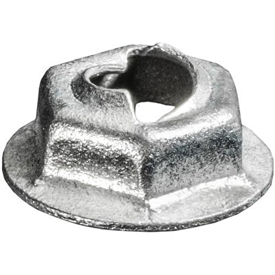 Au-ve-co® 2897 Thread Cutting Nut, System of Measurement: Imperial, 1/4 in Width Across Flat, Zinc