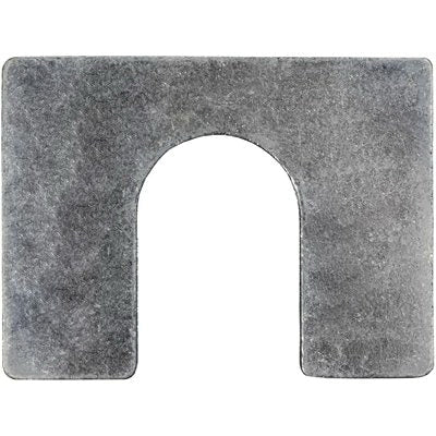 Au-ve-co® 3000 Shim, 1/8 in Thick, 3/4 in W Slot, 2 in OAL, 1-1/2 in OAW, Zinc