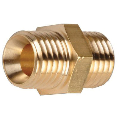 Au-ve-co® 317 Hex Nipple, 1/4 in NPT x 1/4 in NPT, Brass