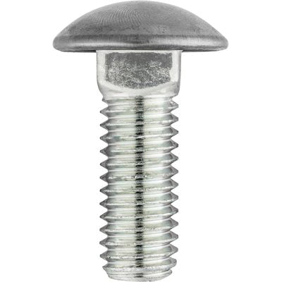 Au-ve-co® 5238 Bumper Bolt, System of Measurement: Imperial, 3/8-16 Thread, 7/8 in L, Round Head, Zinc