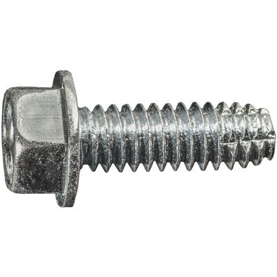 Au-ve-co® 5784 Thread Cutting Tapping Screw, 1/4-20 Thread, 3/4 in OAL, Hex Washer Head, Bright Zinc Chromate
