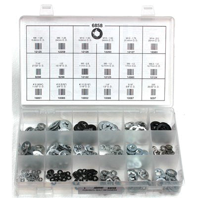 Au-ve-co® 6858 Pushnut Bolt Retainer Quick-Select Kit, 314 -Piece