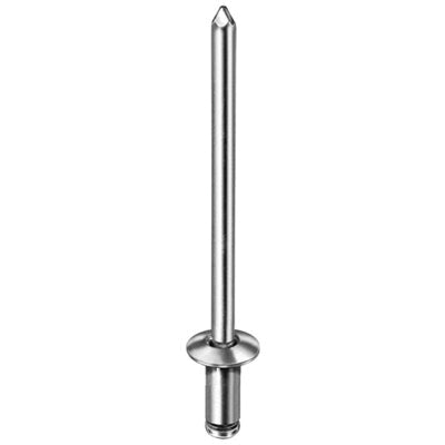 Au-ve-co® AuvecoPak AP8309 Dome Head Blind Rivet, 7/32 in L, 1/8 in Dia, 1/16 to 1/8 in Grip, Aluminum, Silver