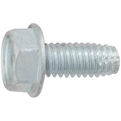 Au-ve-co® 8442 Thread Cutting Tapping Screw, 5/16-18 Thread, 3/4 in OAL, Hex Washer Head, Bright Zinc Chromate