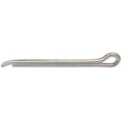 Au-ve-co® 8488 Hammer Lock Cotter Pin, 1/8 in Dia, 1-1/2 in OAL, C1008 Steel, Zinc-Plated