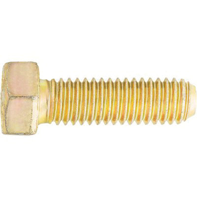 Au-ve-co® 9128 Cap Screw, 5/16-18 Thread, Coarse Thread, 3/4 in OAL, Carbon Alloy Steel, Yellow Zinc Dichromate-Coated