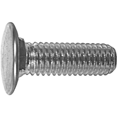 Au-ve-co® 9354 Bumper Bolt, System of Measurement: Imperial, 7/16-14 Thread, 1-3/8 in L, Pan Head, Zinc