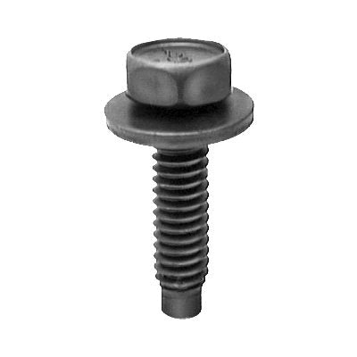Au-ve-co® 9480 Body Bolt, System of Measurement: Imperial, 1/4-20 Thread, 1 in L, Hex, Sems® Head, 7/16 in Head