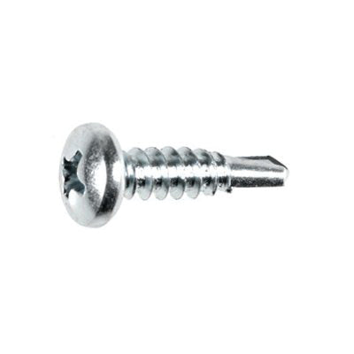 Au-ve-co® 9608 Tapping Screw, #10 Thread, 3/4 in OAL, Phillips Pan Head, Zinc-Plated