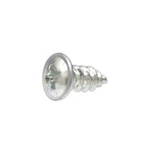 Au-ve-co® 9863 Tapping Screw, System of Measurement: Imperial, #8-18 Thread, 3/8 in L, Round Washer Head, Zinc