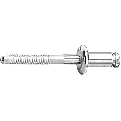 Au-ve-co® AuvecoPak AP11620 Peel Rivet, 1/4 in Dia Rivet, 1/2 in Dia Flange, 1/32 to 9/64 in Panel Grip, Aluminum
