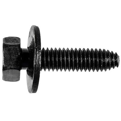 Au-ve-co® AuvecoPak AP12065 Body Bolt, System of Measurement: Metric, M6x1 Thread, 25 mm L, Hex, Sems® Head, 10 mm Head