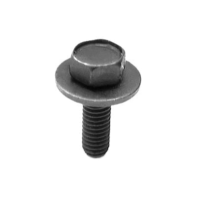 Au-ve-co® AuvecoPak AP12067 Body Bolt, System of Measurement: Metric, M6x1 Thread, 20 mm L, Hex, Sems® Head, 10 mm Head
