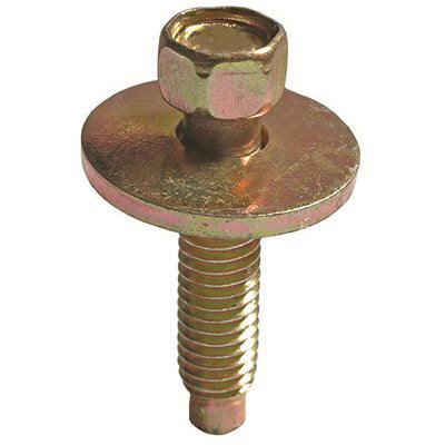 Au-ve-co® AuvecoPak AP12335 Body Bolt, System of Measurement: Metric, M6x1 Thread, 28 mm L, Hex, Sems® Head, 8 mm Head