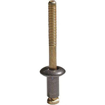 Au-ve-co® AuvecoPak AP12653 Peel Rivet, 1/4 in Dia Rivet, 1/2 in Dia Flange, 3/32 to 1/8 in Panel Grip, Aluminum
