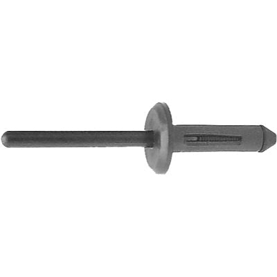 Au-ve-co® AP13748 Rivet, 15/32 in Dia Flange, 1-7/8 in L, 1/8 to 15/64 in Panel Grip, Fits Hole Size: 13/64 in, Nylon