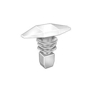 Au-ve-co® AP14328 Double Head Weatherstrip Retainer, System of Measurement: Metric, Nylon